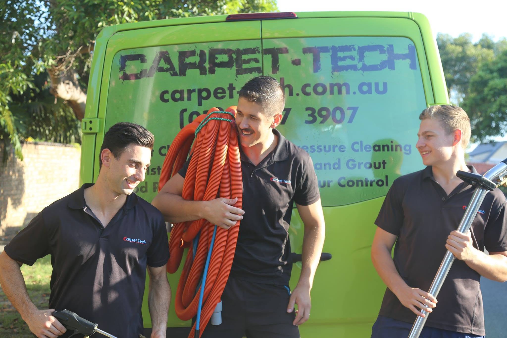 Carpet Tech and Shire Carpet Cleaning team